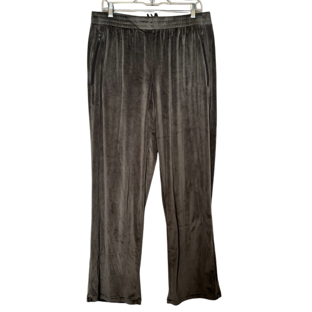 Skims Grey Velour Drawstring Pants Size Large